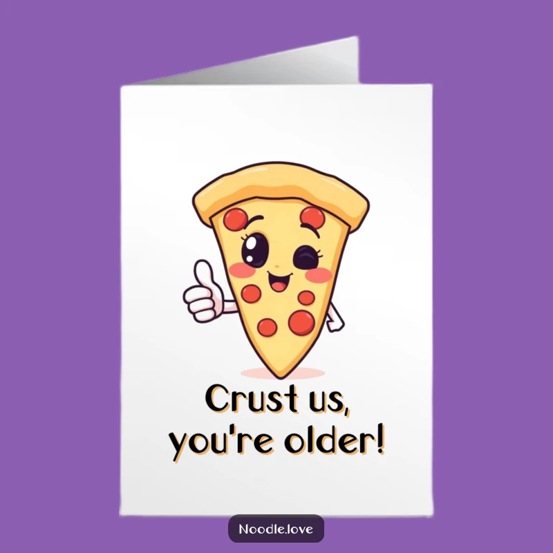 Free Printable Pizza Birthday Card: Funny Thumbs Up Slice Greeting for Instant Fun