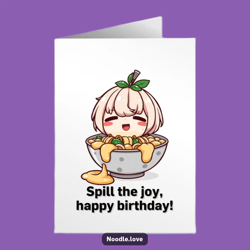 Free Printable Ramen Birthday Card: Spill the Fun!