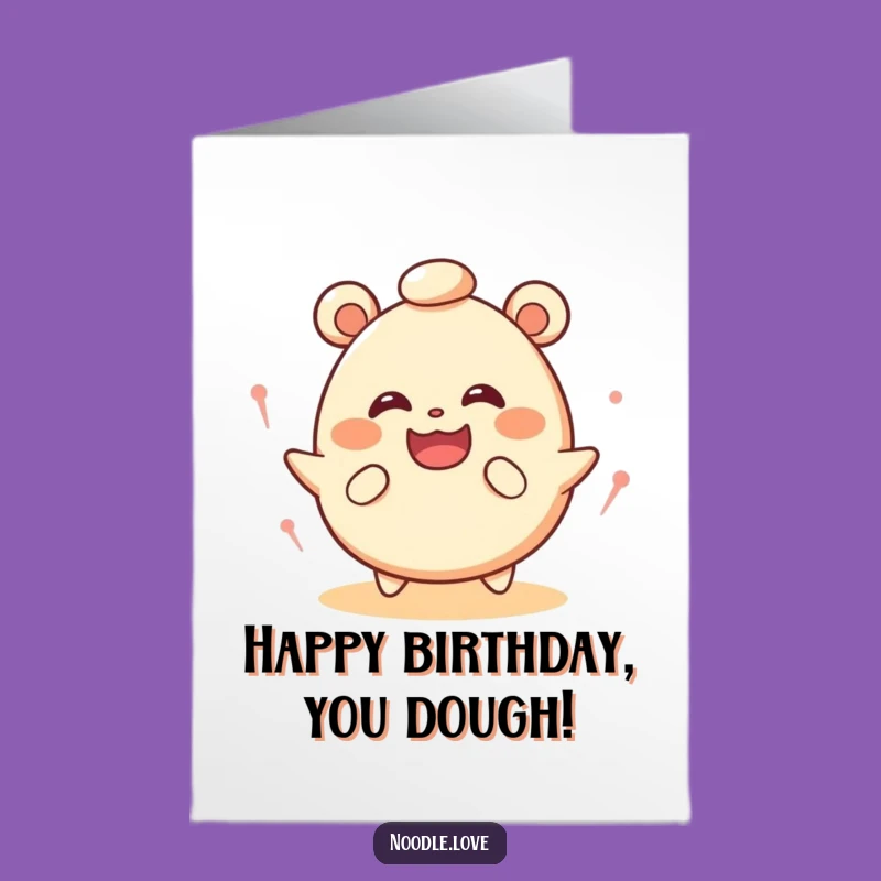 Free Printable Dizzy Bao Birthday Card - Funny Downloadable Gift for Her