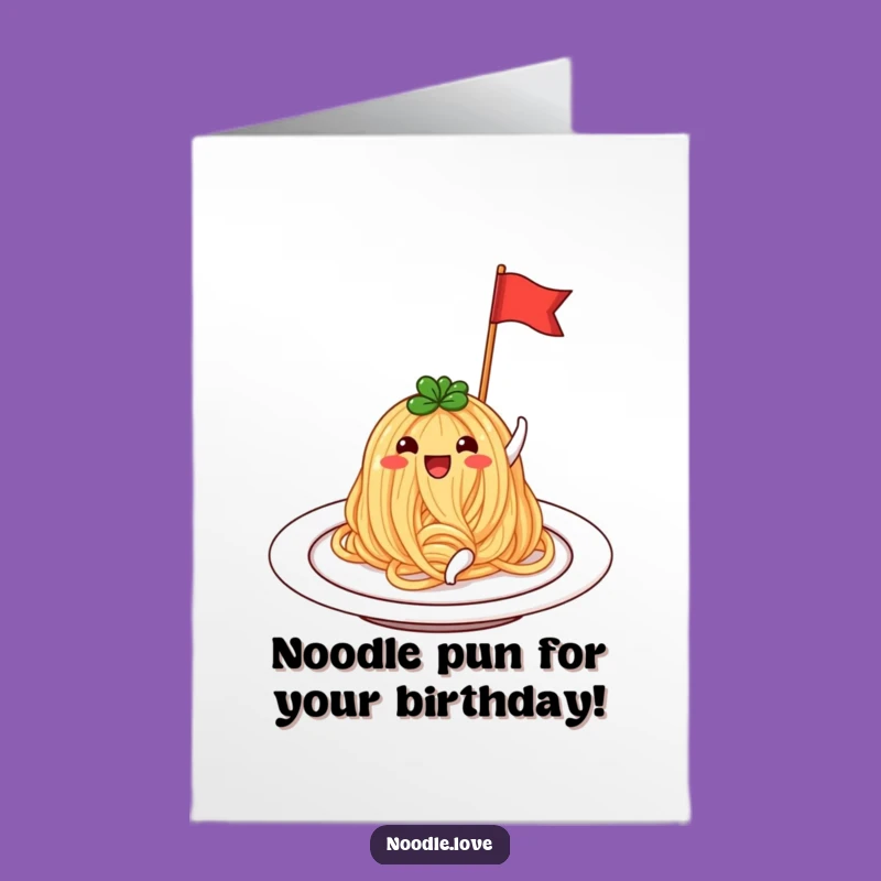 Free Printable Birthday Card: Happy Noodle Celebration - Funny Downloadable Gift!