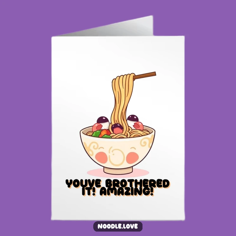 Free Printable Congrats Card: Ramen Joy, Delightful Downloadable Gift Idea