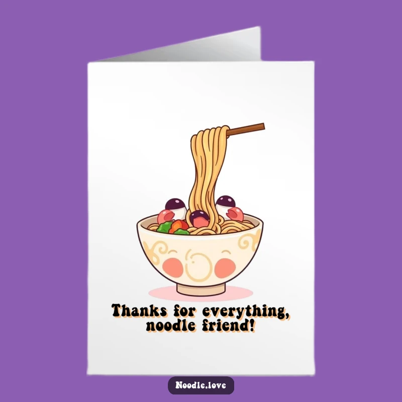 Free Printable Thank You Card: Ramen Gratitude, Heartfelt Downloadable Gift