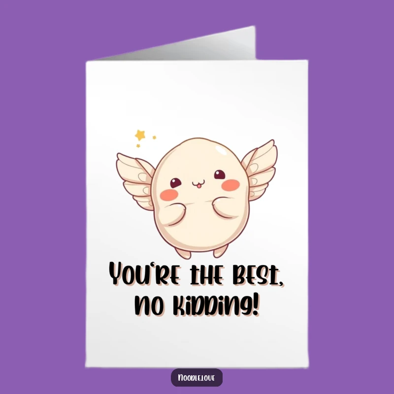 Free Printable Thank You Dumpling Card: Funny Flying Gift