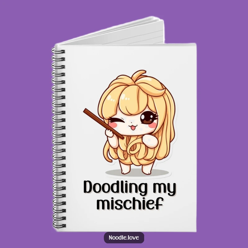 Funny Noodle Wink Notebook: Mischievous Chopsticks Journal Gift