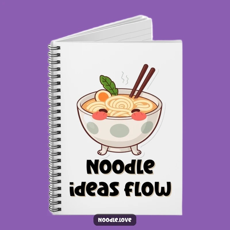 Funny Blushing Ramen Notebook - Write Your Noodle Thoughts!