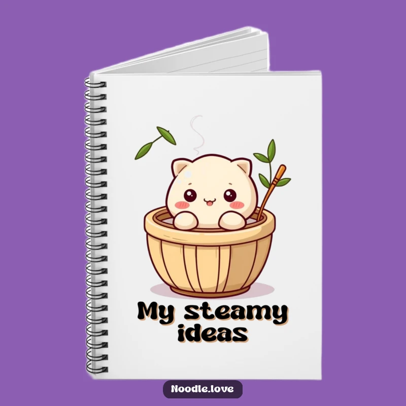 Funny Dumpling Wink Notebook: Journal Steaming Basket Character - Creative Funny Gift!