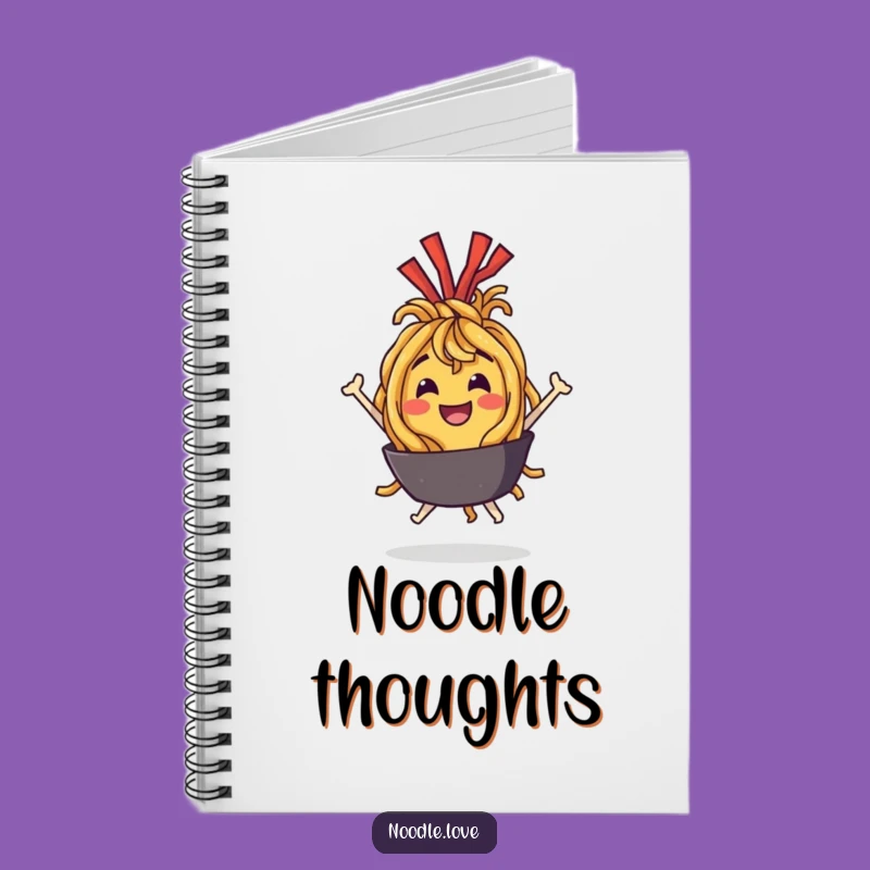 Funny Noodle Bounce Notebook: Jot Down Ideas with Delightful Character Flair