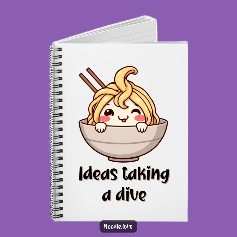 Funny Noodle Dive Notebook: Jot Down Your Delicious Thoughts!