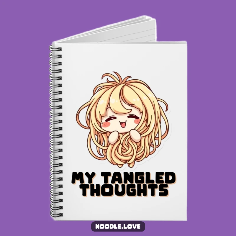Funny Noodle Notebook: Amused Tangled Pages, Perfect Humorous Gift