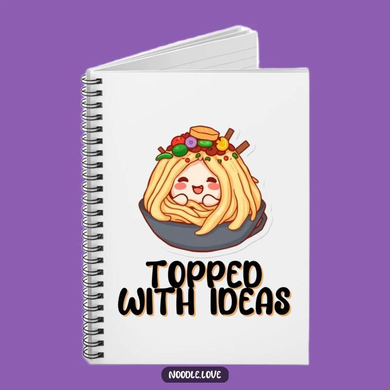 Funny Noodle Toppings Notebook: Burrowing Bliss, Hilarious Journal & Gift
