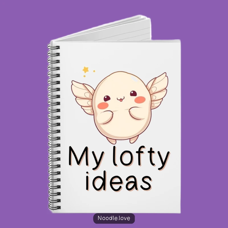 Funny Winged Dumpling Notebook: Jot Down Ideas with Whimsical Flair