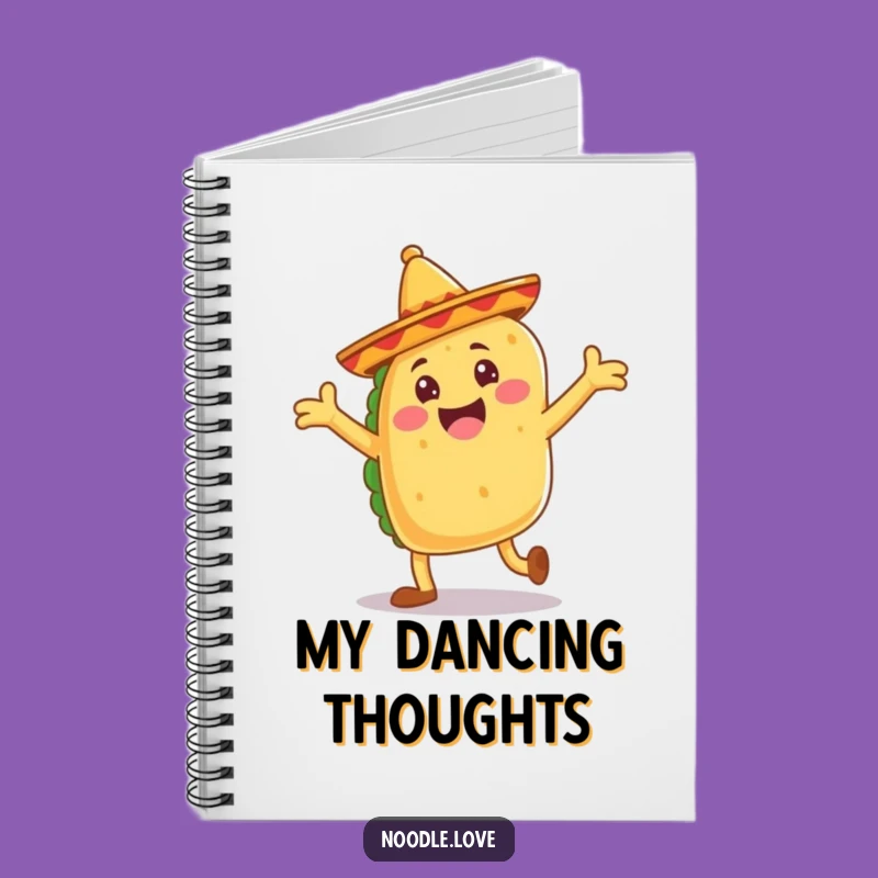 Funny Taco Dance Notebook - Jot Down Fiesta Ideas Gift