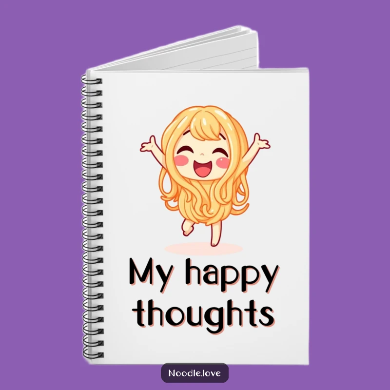 Funny Noodle Notebook - Happy Dancing Note Jotter