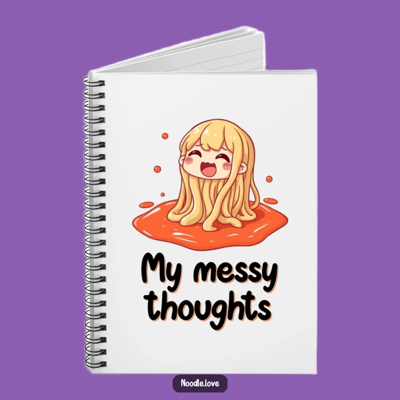 Funny Noodle Notebook - Gleeful Sauce Splashing Jotter