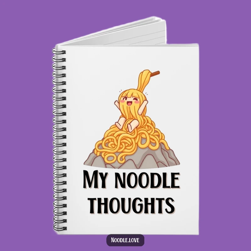 Funny Noodle Slide Notebook: Journal Gleeful Mountain Character - Creative Funny Gift!