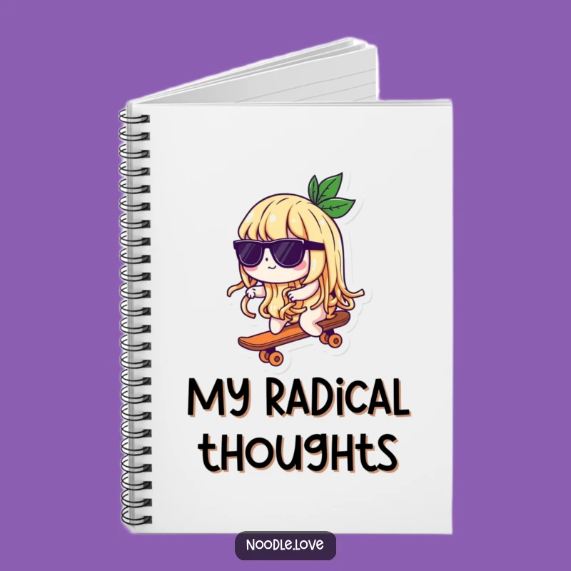 Funny Noodle Skater Notebook: Jot Down Ideas, Hilarious Cover, Perfect Gift
