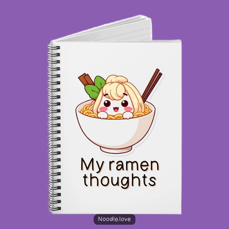 Funny Ramen Noodle Wink Notebook: Jot Down Ideas with a Smile