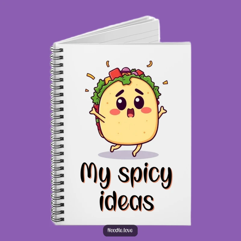 Funny Surprised Taco Notebook: Jot Down Your Fiesta Ideas and Recipes