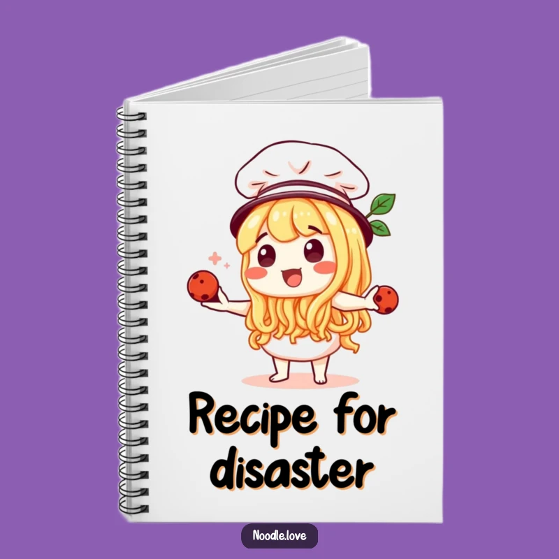Funny Noodle Chef Notebook - Jot Down Recipes with Humor, Great Funny Gift