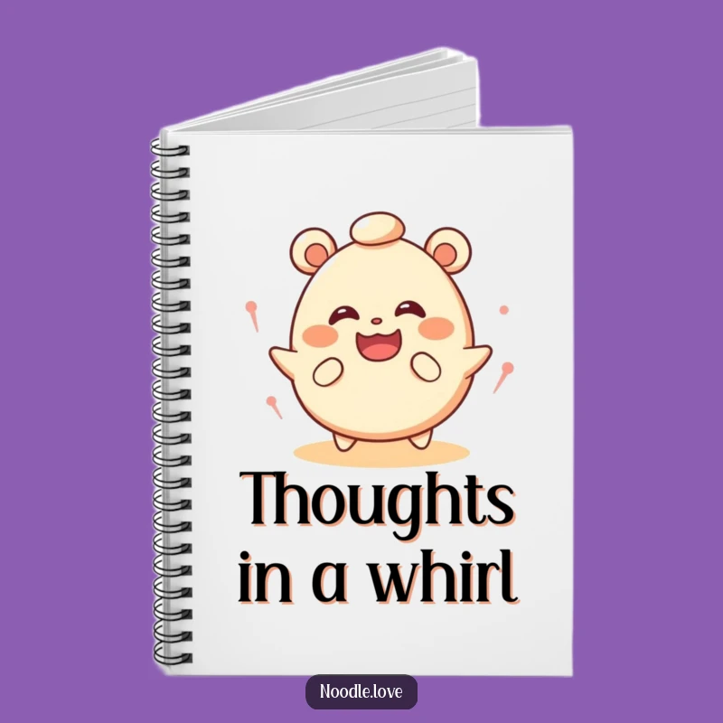 Funny Dizzy Bao Bun Notebook: Jot Down Happy Thoughts - Funny Gift