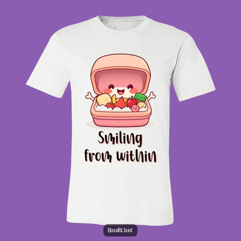 Funny Bento Box T-Shirt: Popping Surprise with Food Smiles, Wearable Joy!