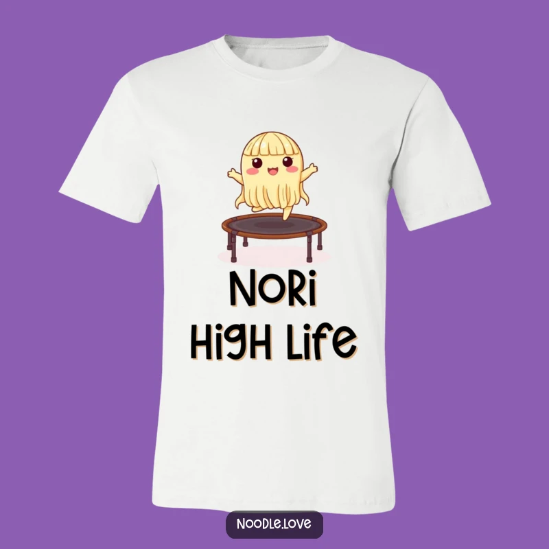 Funny Bouncing Noodle Tee: Nori Trampoline Jump Shirt Gift