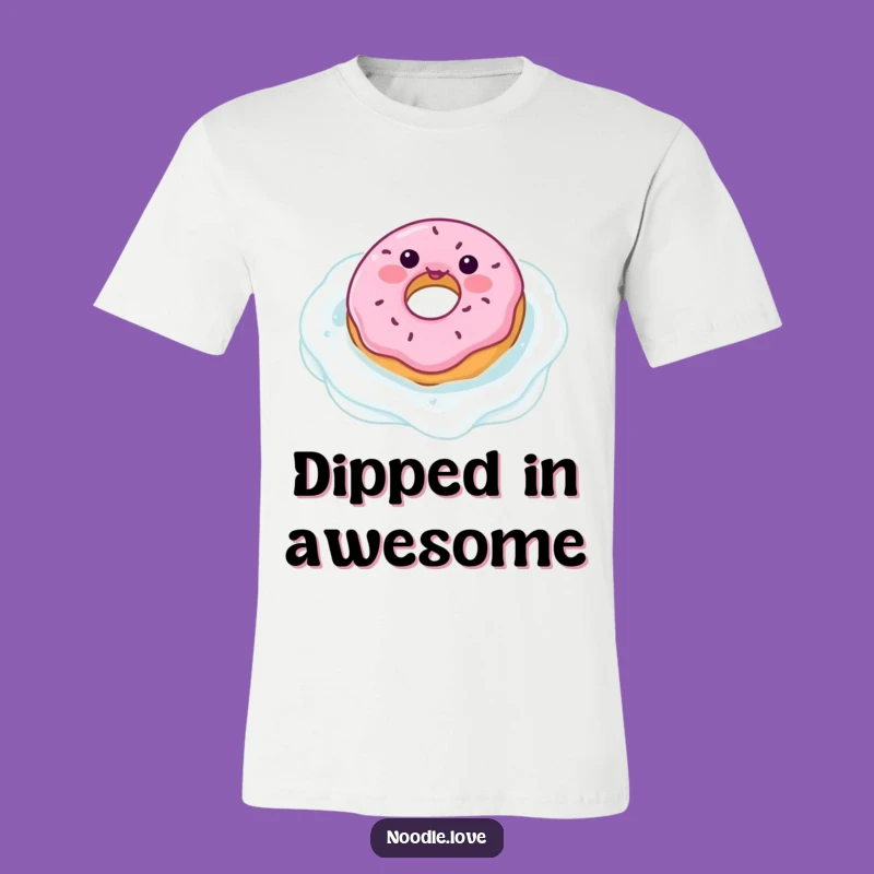Funny Donut in Milk Pool T-Shirt: Wear Your Sweet Obsession with Pride
