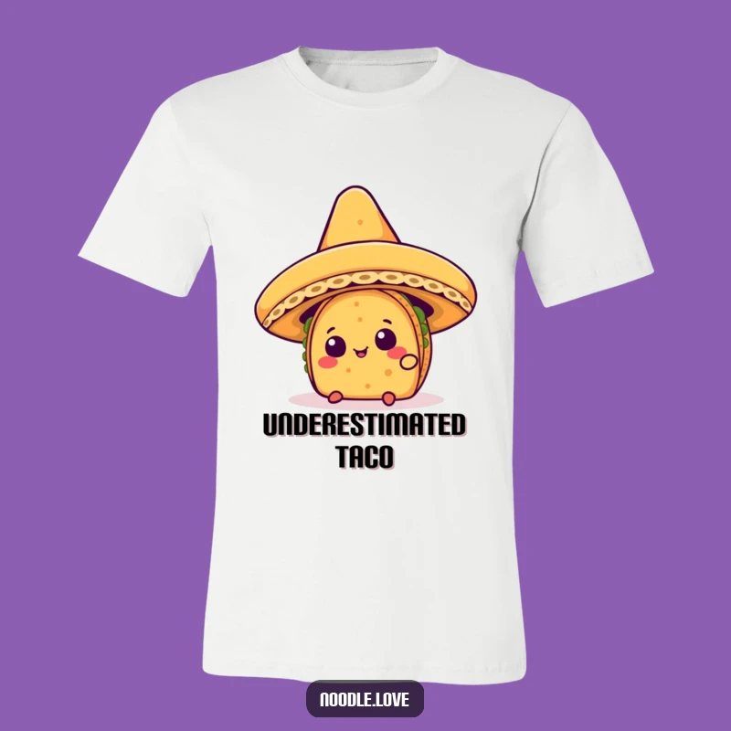 Funny Kawaii Taco Sombrero T-Shirt - Playful Humorous Tee Gift Idea