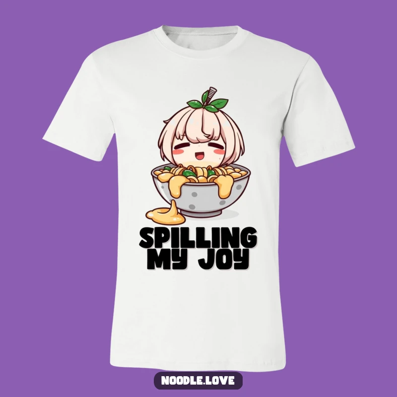 Funny Ramen Spill Tee: Embarrassed Happy Bowl - Great Funny Gift!