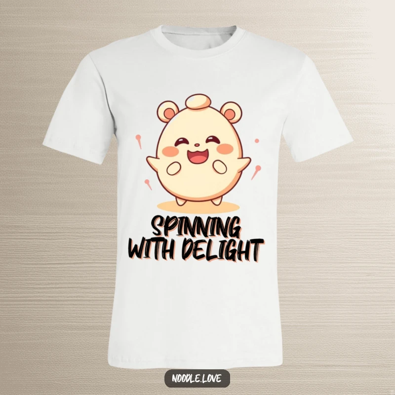 Funny Dizzy Bao Bun T-Shirt: A cartoon bao bun spinning with eyes crossed in joy, soft and funny gift.