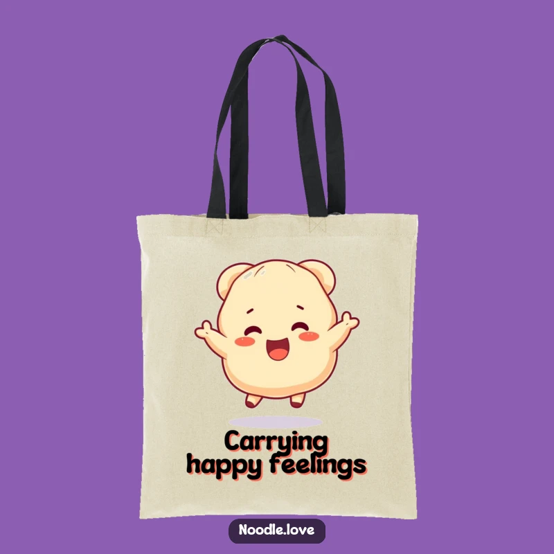 Funny Dumpling Tote Bag: Bouncing Errands Buddy, Perfect Practical Funny Gift for Joyful Shopping!