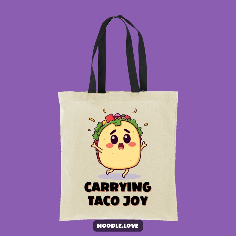 Funny Surprised Taco Tote Bag: Carry Your Fiesta Fun Everywhere You Go