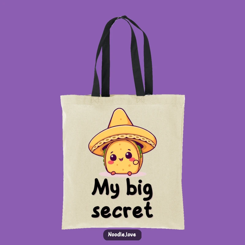 Funny Kawaii Taco Sombrero Tote Bag - Carry Your Curiosity Gift