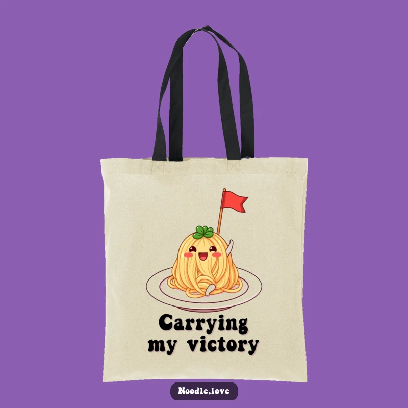 Funny Noodle Market Tote Bag: Hilarious Foodie Carry-All Gift