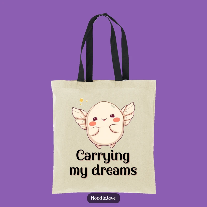 Funny Winged Dumpling Tote: Carry Your Dreams with This Humorous Bag