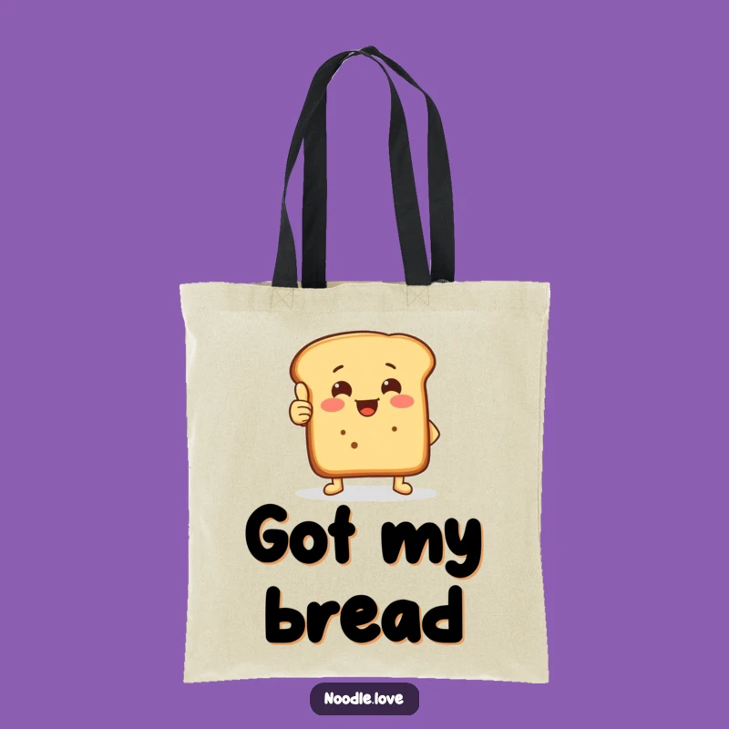 Funny Thumbs-Up Bread Tote Bag - Carry Good Vibes Everywhere!